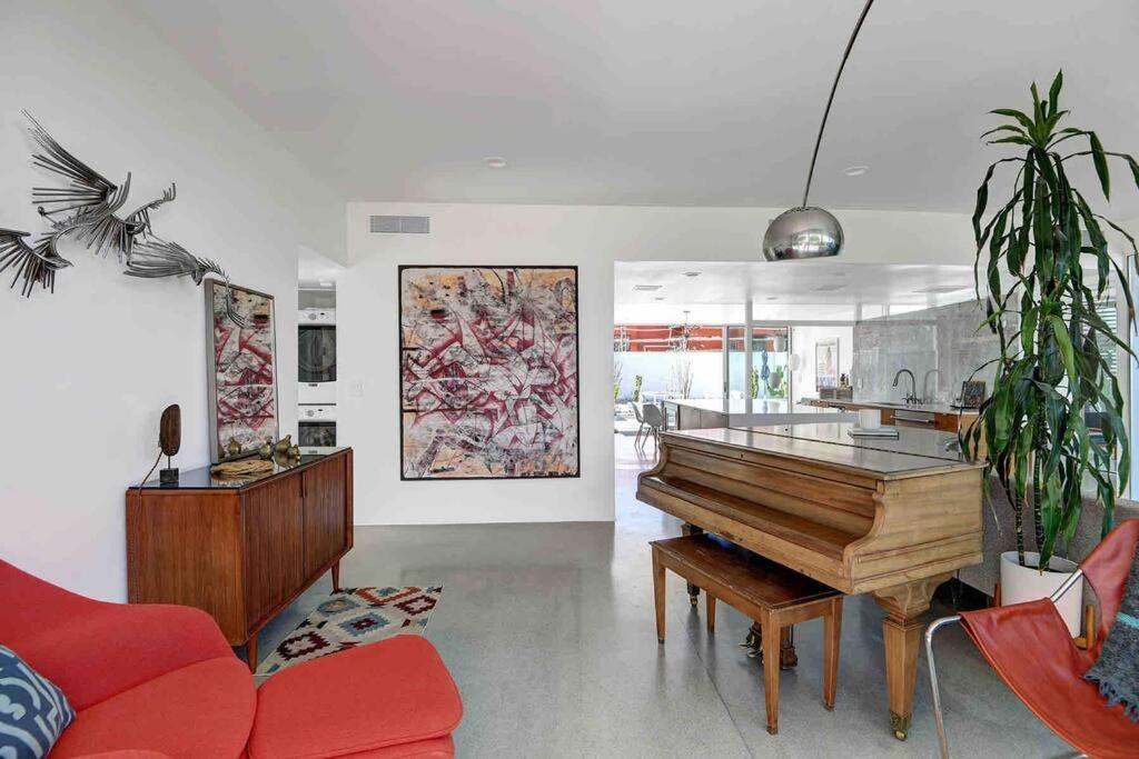 Wexler Steel House #4 - Pool And Grand Piano
